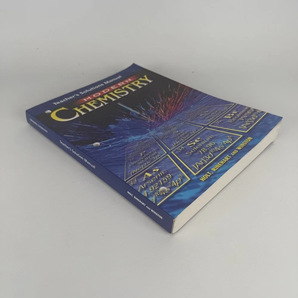MODERN‎ CHEMISTRY : TEACHER'S SOLUTION MANUAL By Rinehart Holt **Excellent**